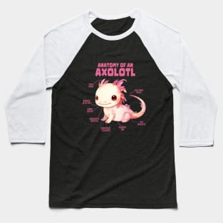 Anatomy Of An Axolotl Baseball T-Shirt
